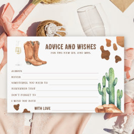 Western Brautparty Beratung und Wünsche Briefpapier