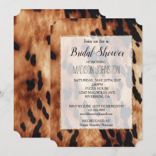 Western Brown Black Cream Cowhide Einladung