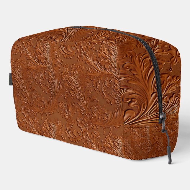 Western Brown Bohemisch Art Waschbeutel (Rechte Ecke)