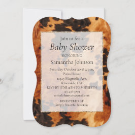 Western Brown Cowhide Einladung