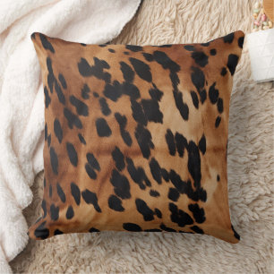 Western Brown Cowhide Kissen