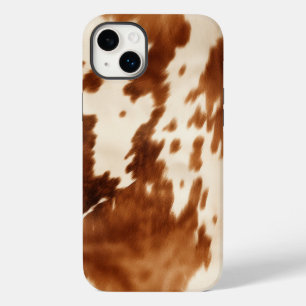 Western Brown Cream Cowhide Case-Mate iPhone 14 Plus Hülle