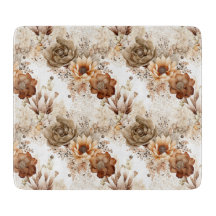 Western Brown Cream Südwest Floral