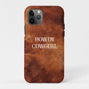 Western Brown Howdy Cowboy Brown Case-Mate iPhone Hülle