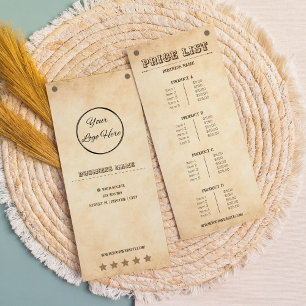 Western Brown votre logo pays liste de prix