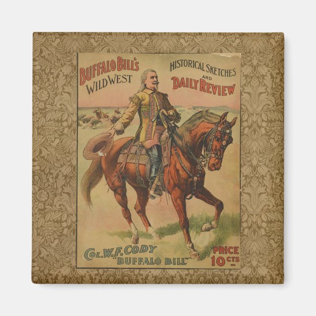 Western Buffalo Bill Wild West Magnet (Vorne)