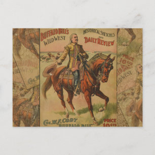 Western Buffalo Bill Wild West Postkarte