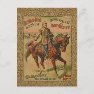 Western Buffalo Bill Wild West Postkarte
