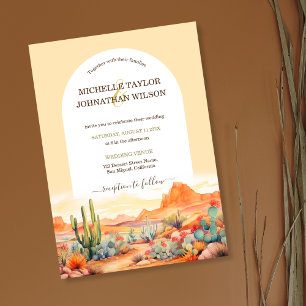 Western Canyon Mexican Cactus Desert Boho Einladung