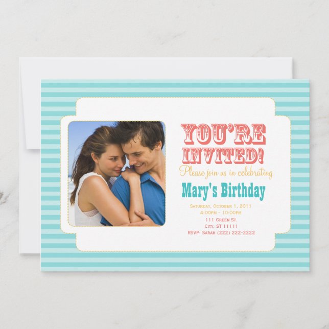 Western Carnival - Personal Foto Invite - BC Einladung (Vorderseite)