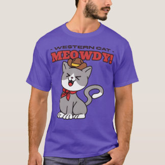 Western Cat Vintag T-Shirt