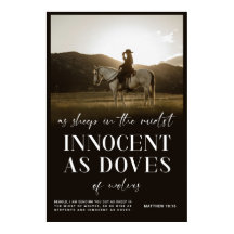 Western Christlich Poster, Matthew Bible Verse