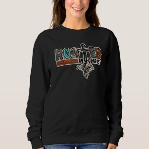 Western Christliches Kreuz für in Christus gewurze Sweatshirt
