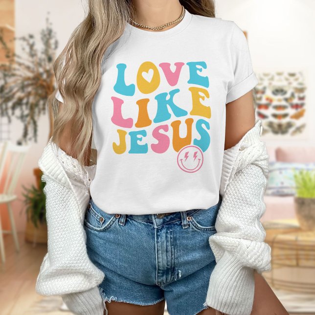 Western Christliches Shirt, Liebe wie Jesus T - Sh T-Shirt (Von Creator hochgeladen)