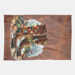 Western Christmas  Geschirrtuch