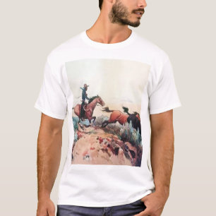 Western "Come A-Runnin" Kunst von Maynard Dixon T-Shirt