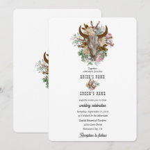 Western Country Cowboy Boho Kuh Skull Hochzeit