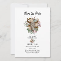 Western Country Cowboy Boho Kuh Skull Hochzeit
