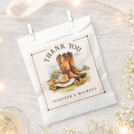 Western Country Cowboy Boots Rustikale Gefälligkei Geschenktütchen