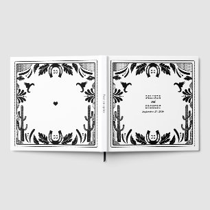 Western Country Cowboy Rustikale Hochzeit Gästebuch