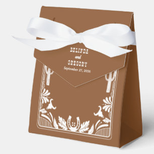 Western Country Cowboy Rustikale Hochzeit Willkomm Geschenkschachtel
