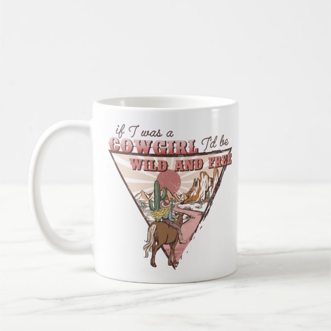 Western Country Cowgirl Kaffeetasse (Links)