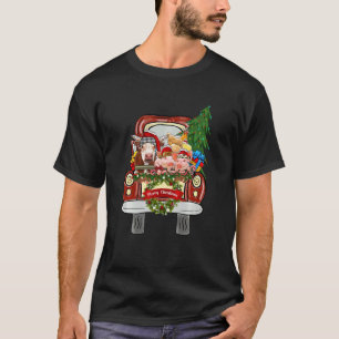 Western Country Farm Tiere Frohe Weihnachten Kühe T-Shirt