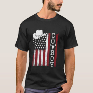 Western Country Men Teen Boy Kid Rodeo Southern Re T-Shirt