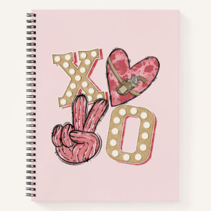 Western Country Xoxo   Hugs und Kisses Notizbuch