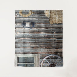 Western Cowboy Barn Tapestry Wandteppich