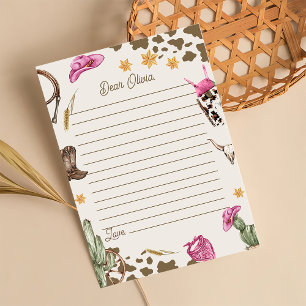 Western Cowboy Birthday Party Dankeskarte