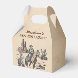 Western Cowboy Birthday Party Gefälligkeitsbox Geschenkschachtel