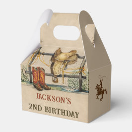 Western Cowboy Birthday Party Gefälligkeitsbox Geschenkschachtel