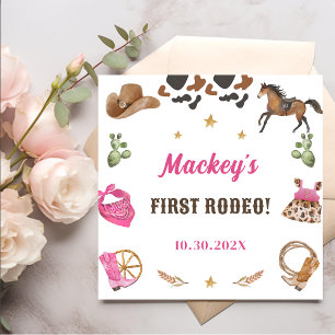 Western Cowboy Birthday Party Serviette