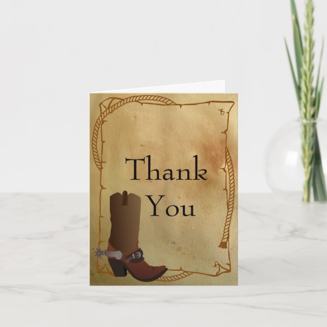 Western Cowboy Boot Danke (Vorderseite)