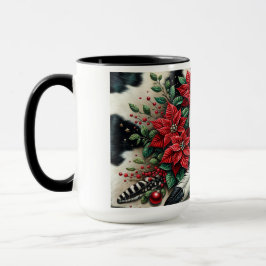 Western Cowboy Boots Holiday Floral Kuh versteckt Tasse