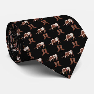 Western Cowboy Boots Längere Steer Necktie Krawatte
