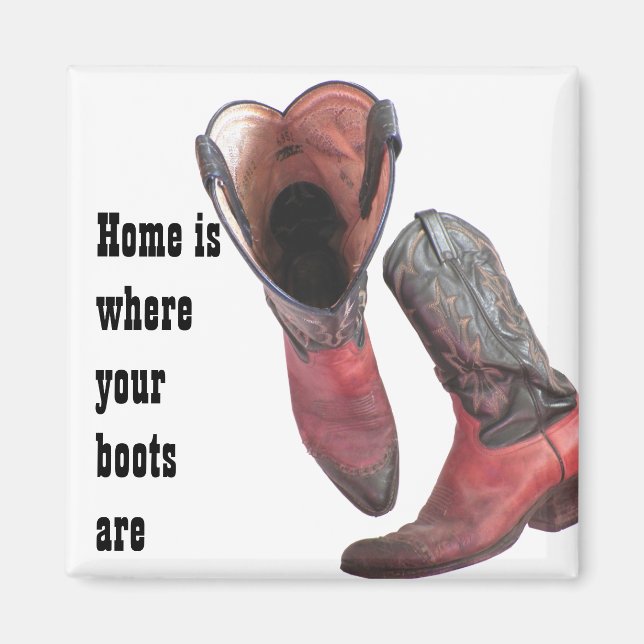 Western Cowboy Boots Magnet (Vorne)