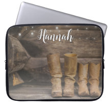 Western Cowboy Boots Rustic Barn Monogram