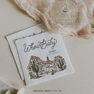 Western Cowboy Boy Babydusche Serviette