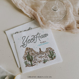 Western Cowboy Boy Babydusche Serviette