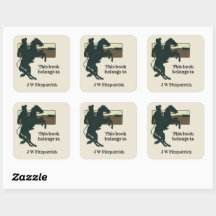 Western Cowboy Bucking Bronco Pferdeplatte