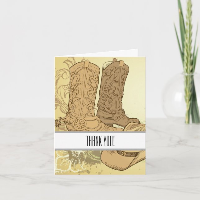 Western Cowboy Cowgirl Boots Danke (Vorderseite)