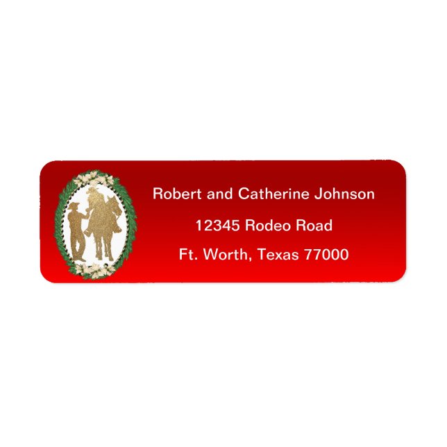 Western Cowboy Cowgirl Horse (Vorne)
