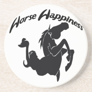 Western Cowboy Cowgirl Horse Barn Rodeo Untersetze Sandstein Untersetzer