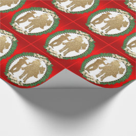 Western Cowboy Cowgirl Horse Holiday Geschenkwrap Geschenkpapier