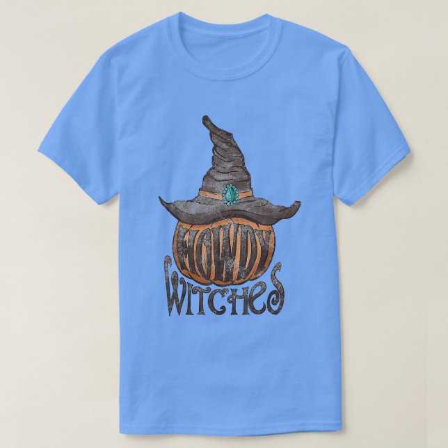 Western Cowboy Cowgirl Howdy Hexen T-Shirt (Design vorne)