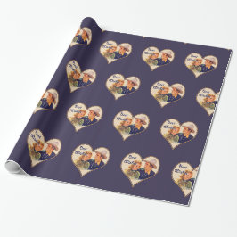 Western-Cowboy-Cowgirl-Paar-beste Wünsche Geschenkpapier