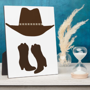 Western-Cowboy Fotoplatte