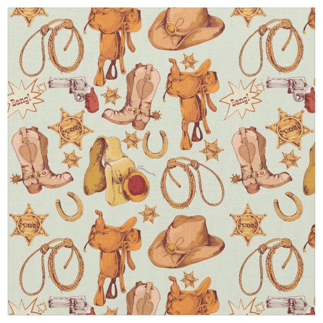 Western Cowboy Gear Stoff (Nahaufnahme)
